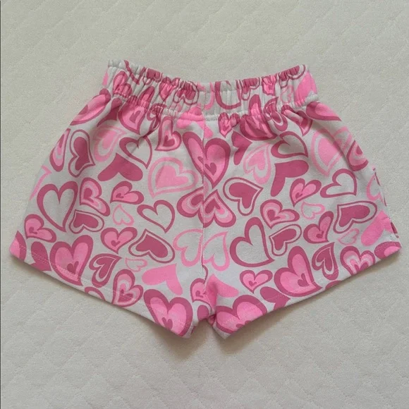 Zara | Cream Pink Hearts Top and Shorts Set | 10 - Picture 11 of 13